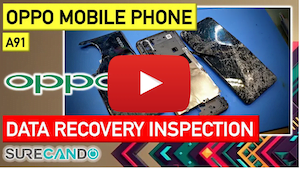OPPO A91 Data Recovery Attempt, smashed to pieces.